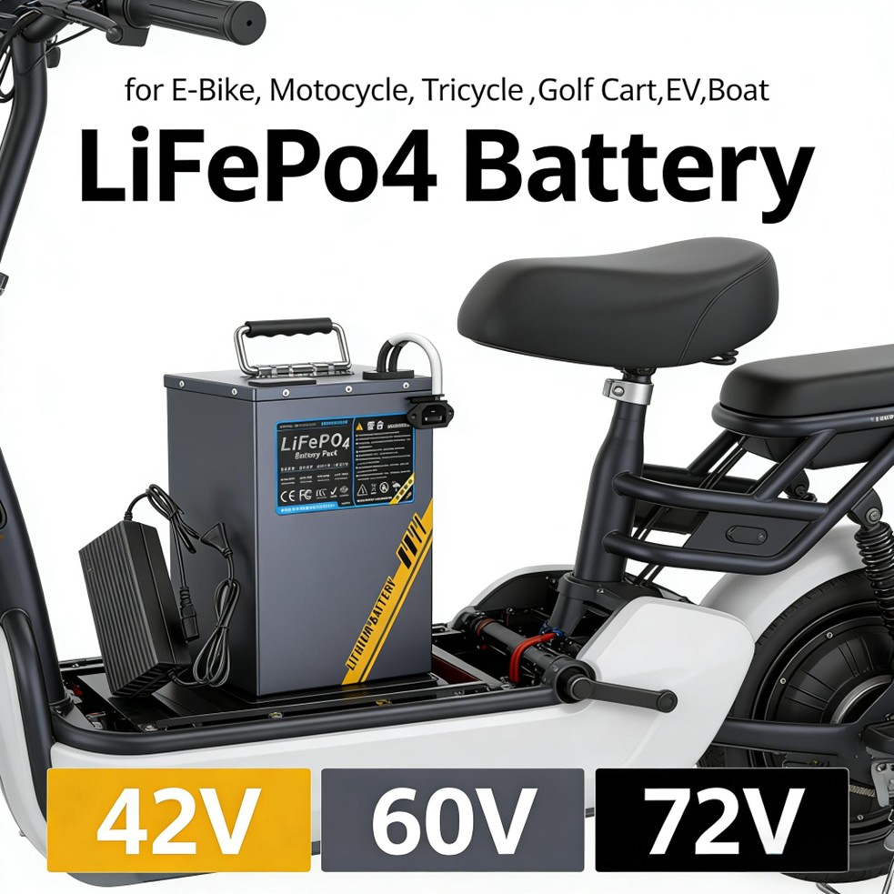72V 30Ah Lifepo4 Battery Pack - Batteria LifePO4 a Lunga Durata 48V