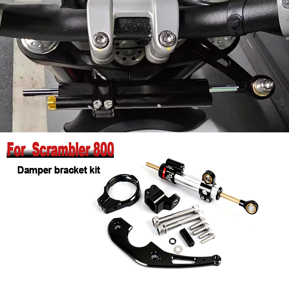Steering Damper Stabilizer Kit Cnc - Kit di Montaggio per Stabilizzatore di